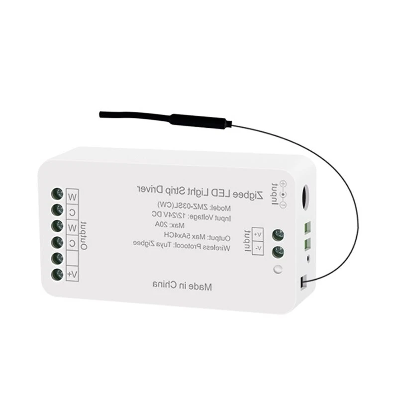 Happy too.CCT Dual-White Dimming 12/24V 20A Max Power Zigbee CW LED Light Strip Driver Works For Tuya Homekit Alexa Smartthings