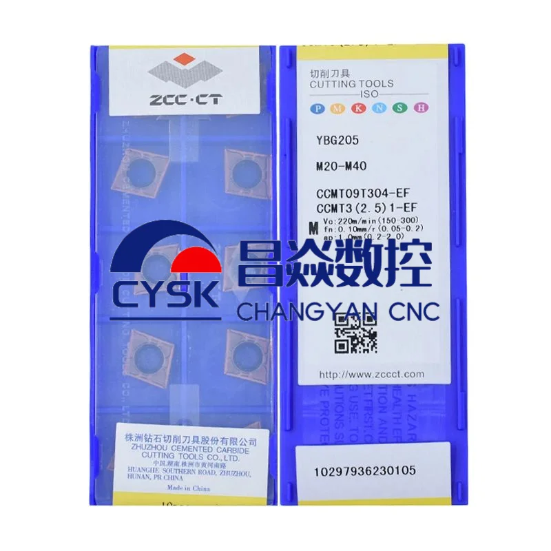 

Оригинальный ZCCCT CCMT09T304-EF YBG202 YBG205 YBM153 YBM215, мощный поставщик, оптовая продажа, карбидная вставка для токарных станков с ЧПУ