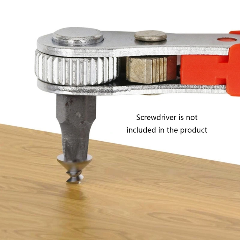 Chave fenda catraca 36 dentes com ímã embutido, chave catraca rápida, ferramenta reparo manual para uso industrial