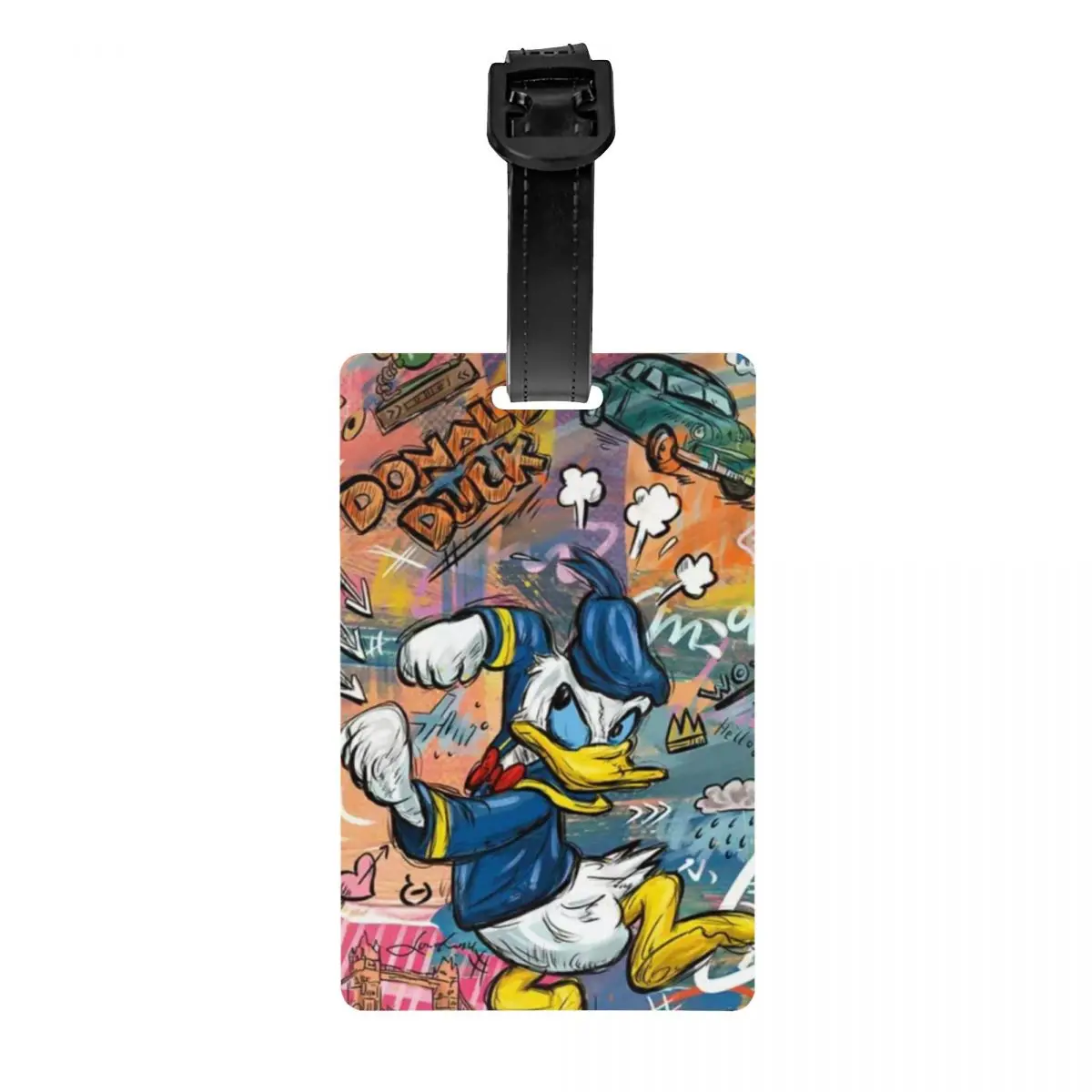 

Custom Donald Duck Luggage Tags for Suitcases Privacy Cover ID Label