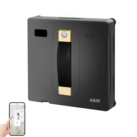 Robot Window cleaner ABIR WD8,Dual Water Spray,Smart Memory,High Vacuum Suction, Laser Sensor, Home Wall Glass Cleaning Robot