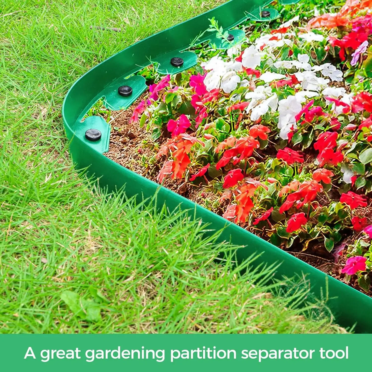 5/10M Plastic Landscape Edging Lawn Border Kit Flexible Roll for Garden Flower Beds Yard Pathway Edging