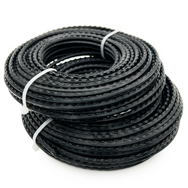 Garden Power Tool Accessories Grass Cutter Parts Black Color 3.0mm 15m Trimmer Line