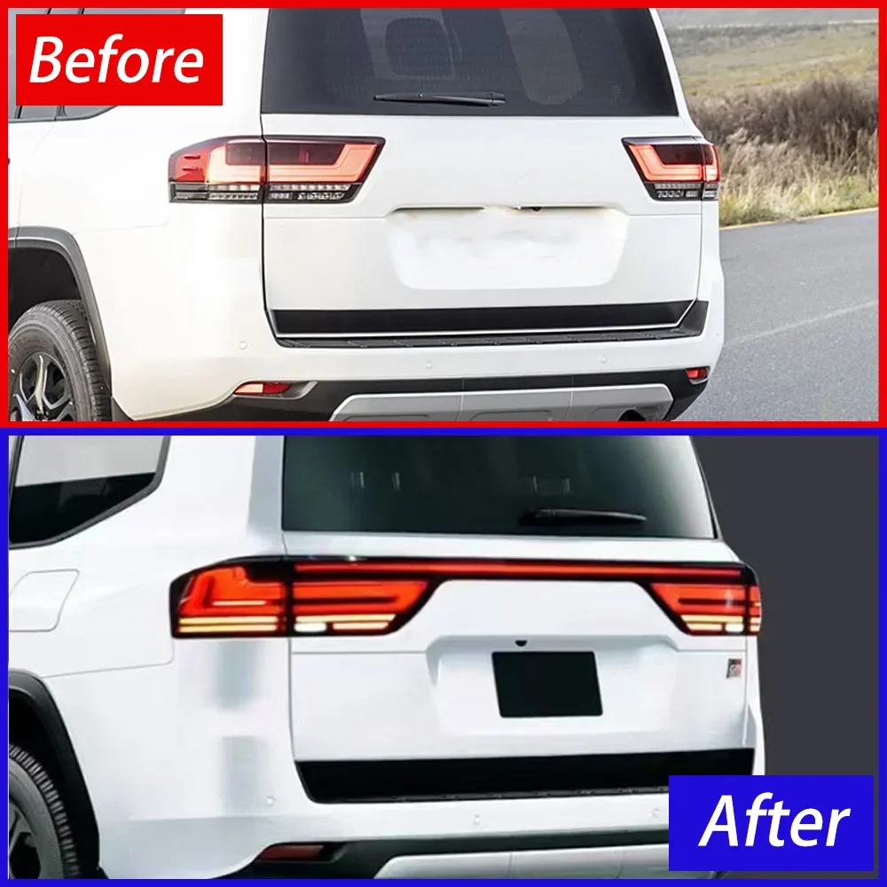 

For Toyota Land Cruiser Lc300 2022-2025 Led Car Taillight Assembly Upgrade Startup Effect through Taillights Accessories Tool