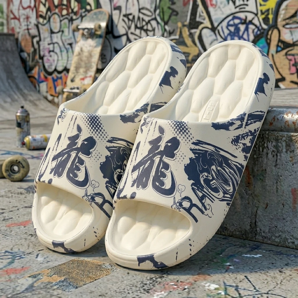 

Мужские тапочки с подошвой из ЭВА: прочные, нескользящие, мягкие, удобные, для дома и улицы, летние