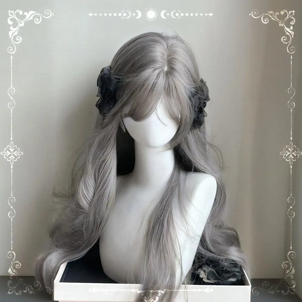 

‌ Длинный прямой синтетический парик - мятные волосы Лолиты для косплея, натуральная повседневная одежда, костюм персонажа аниме