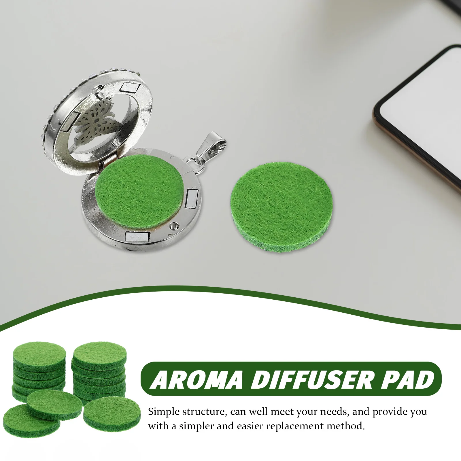 

100pcs Aromatherapy Cotton Pads Essential Oil Diffuser Replacement Small Box Scented Home Car Freshener Refill Pad