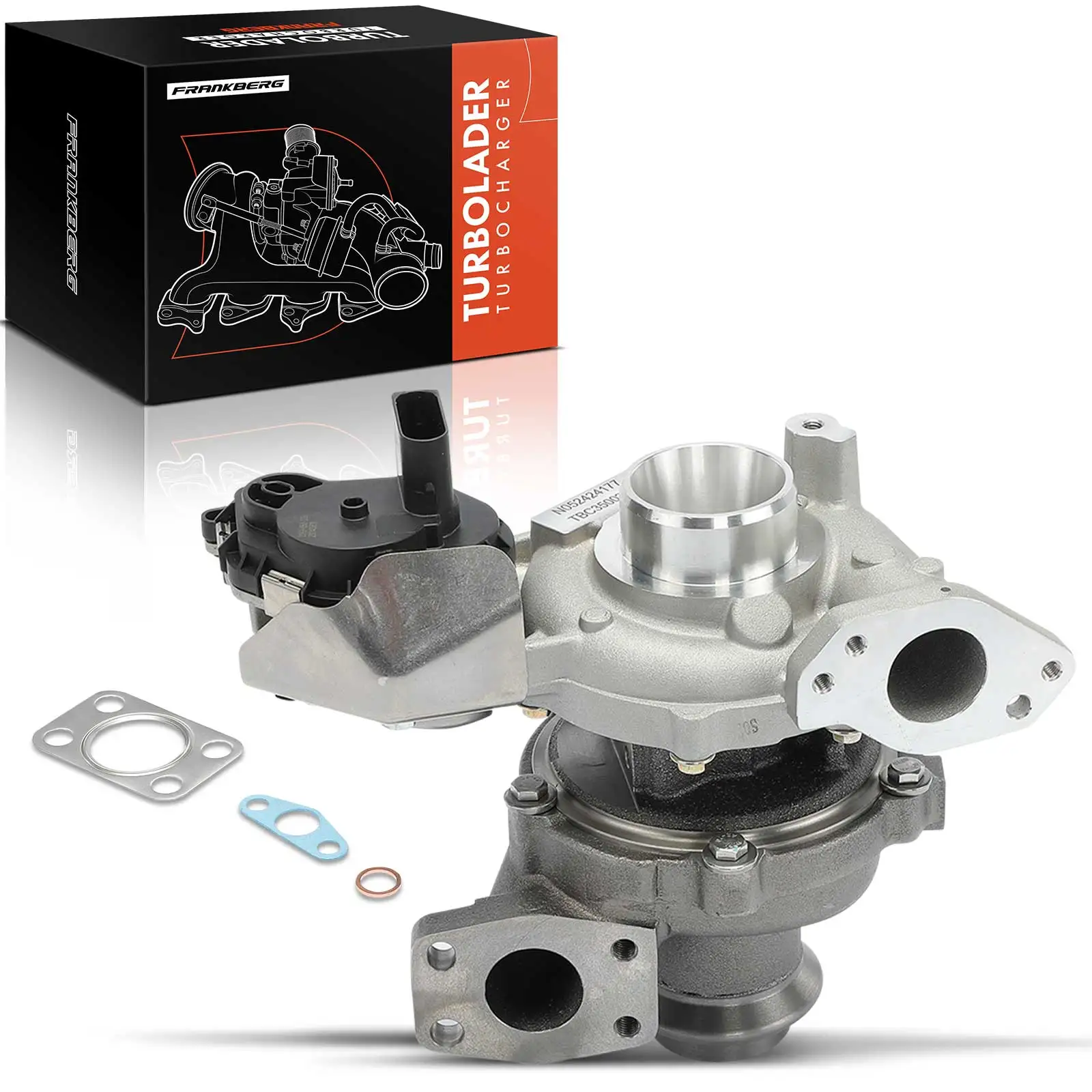 Frankberg 1x Uitlaat-turbocompressor voor Citroën Berlingo Box/MPV C4 III Spacetourer Van C5 Aircross Grand Bus DS Peugeot 9835855380