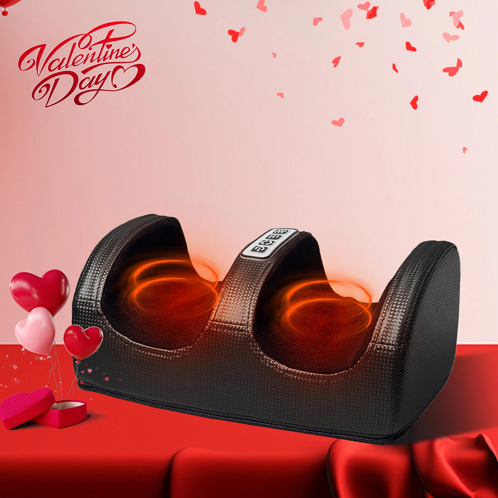 Máquina de masaje de pies, masajeador de piernas y pies, calefacción eléctrica, máquina de piernas para el hogar, regalos de Navidad, regalos del Día de San Valentín, M