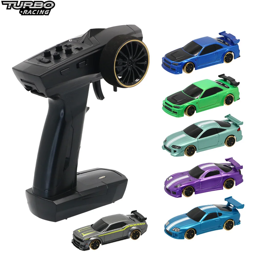 

Turbo Racing 1:76 C66 C64 C65 C61 C62 C63 RC Electric Drift Car With Gyro Radio Full Proportional Toys For Kids and Adults