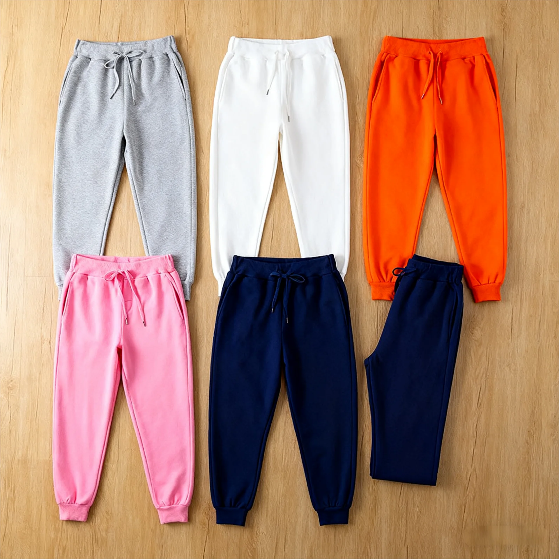 

Новые спортивные штаны для бега для мужчин и женщин, повседневные брюки с эластичной резинкой на талии, белые, бежевые, розовые, желтые, мужские спортивные штаны в стиле хип-хоп