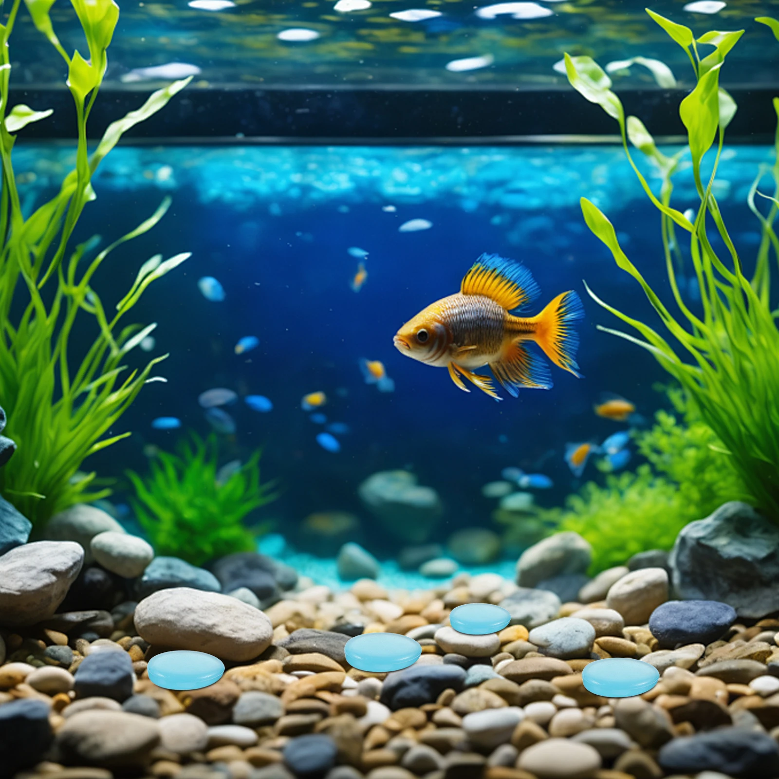 

400 PCS Landscape Luminescent Stones Glow Pebbles Fish Tank Decor Gravel Handmade Resin Night Pathway Aquarium Driveway