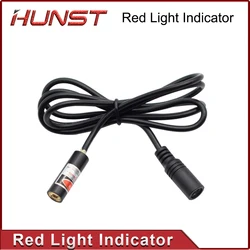 HUNST Red Dotted Beam Light 650nm 5V 10mW Infrared Adjustable Laser Module Locator &Adapter for Fiber Marking or Cutting Machine