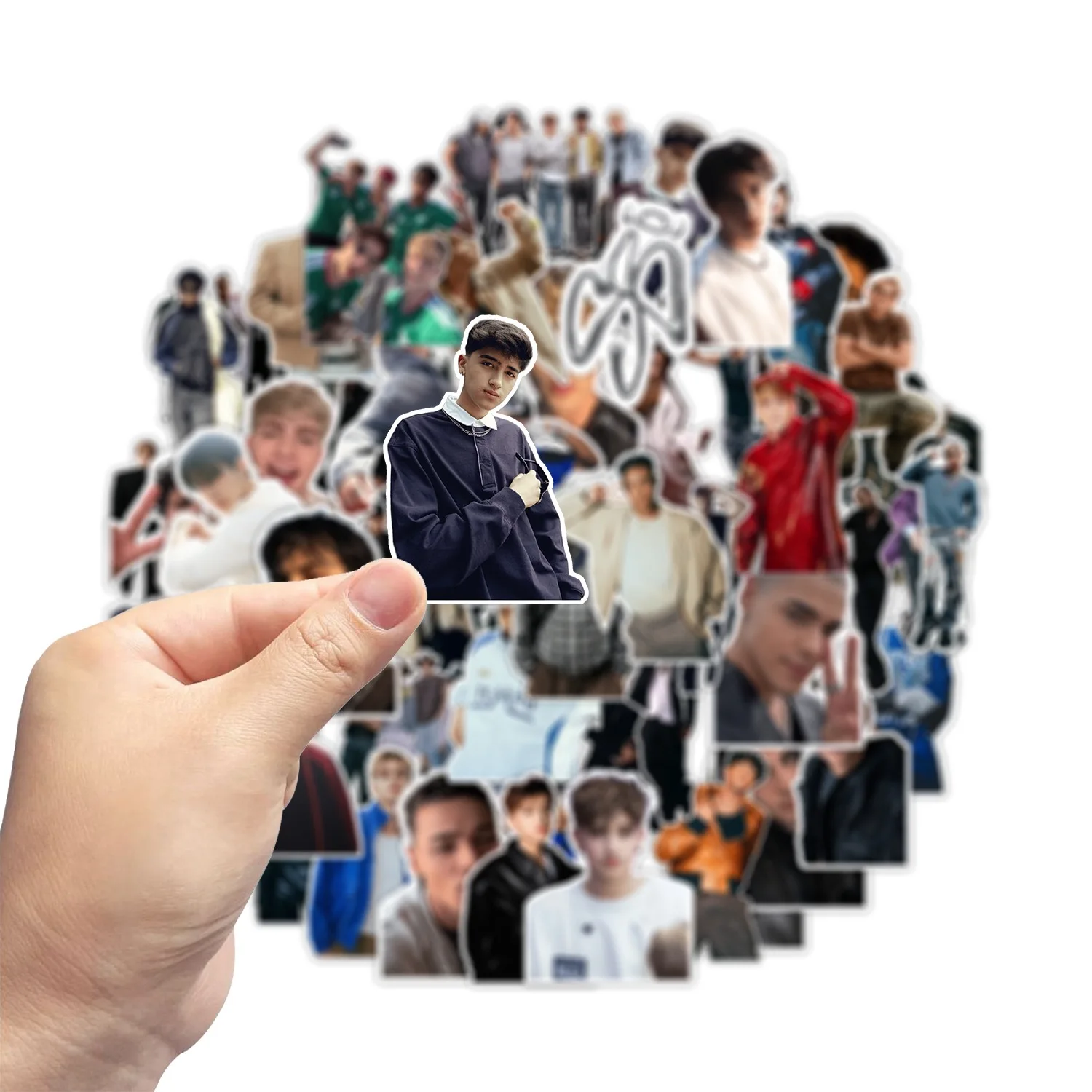 55Pcs/Set Idol SANTOS BRAVOS New Album Series Stickers Decorative Waterproof Stickers Drew Kaue Alejandro Gabi Kenneth Fans Gift