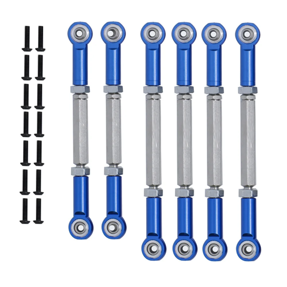 6Pcs Pull Rod Link Rod Set for 1/10 ECX 2WD Series Ruckus Torment Axe Brutus Circuit AMP RC Car Upgrade Parts,3