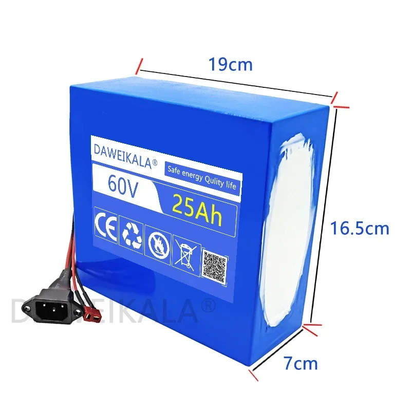 60V E-BK lithium battery BMS high-power battery 67.2V charger 60V 40Ah 18650 battery pack