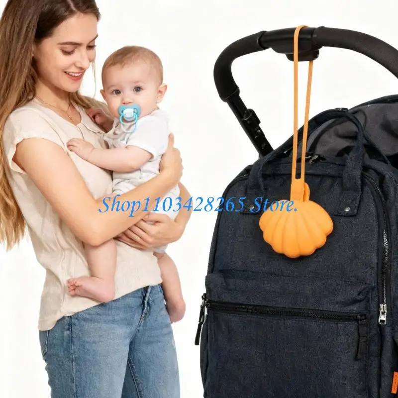

Baby Pacifier Storage Bag Silicone Case Portable Pacifier Organiser Shell Accent G2TE
