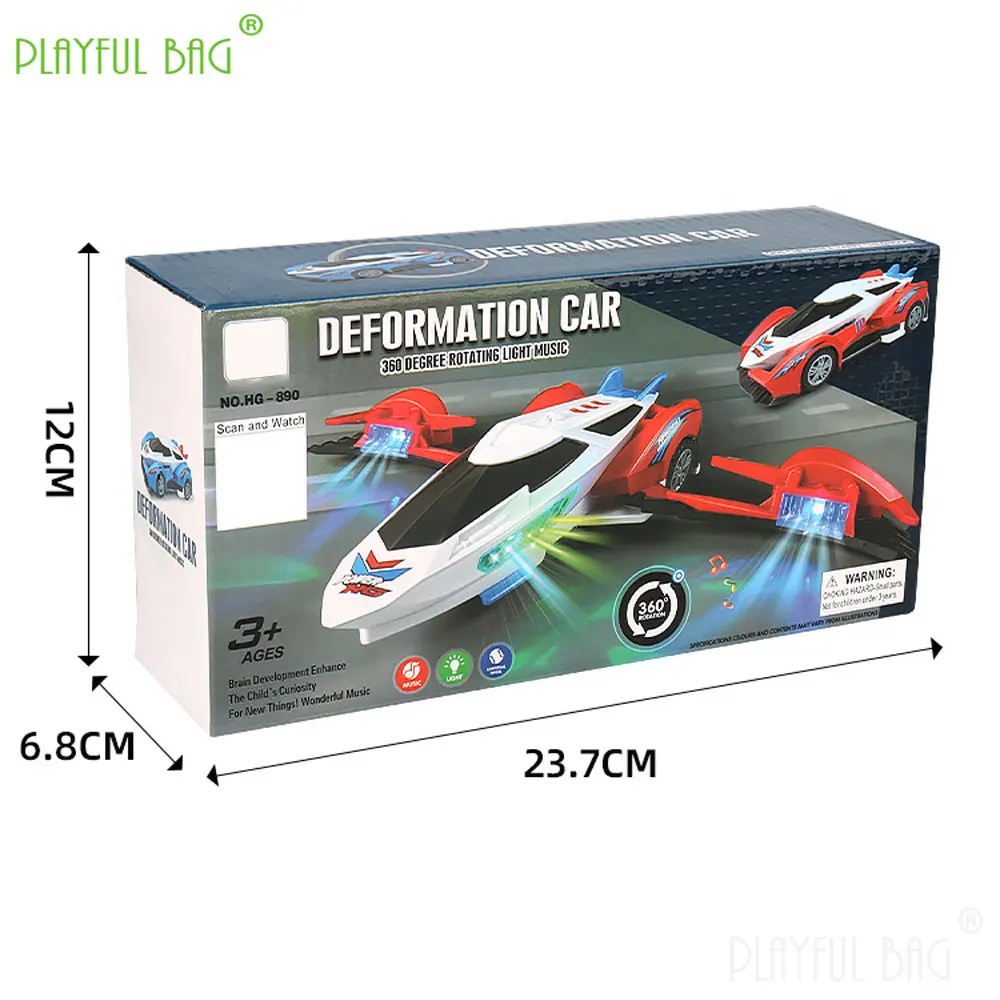 Vehículo de conducción eléctrico Universal, iluminación musical, vehículo de transformación giratorio para acrobacias, juguetes para niños, regalos de navidad VG217