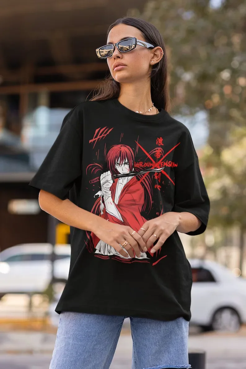 

Himura Kenshin Shirt,samurai x,anime,manga,geek,otaku,japan,gift,graphic tee