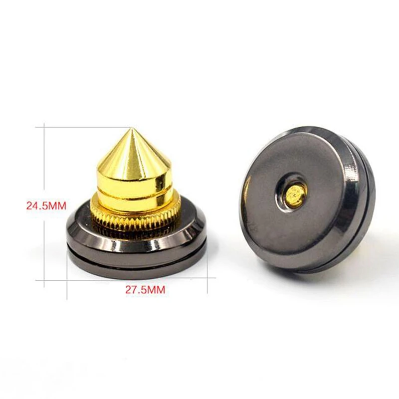 4 Set Speaker Spikes,Speaker Stands Subwoofer Audio Speaker Turntable Isolation Stand Feet Cone Base Pads With Adhesive