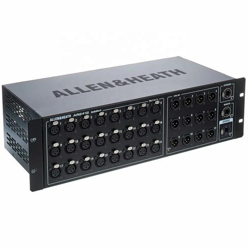 Allen & Heath AR2412 Digital Stage Box 24 входа 12 выходов Стойка-расширитель для цифровых микшерных систем серий Qu / Avantis / SQ Allen & Heath AR2412 Digital Stage Box 24 входа 12 выходов Стойка-расширитель для цифровых микшерных систем серий Qu / Avantis / SQ