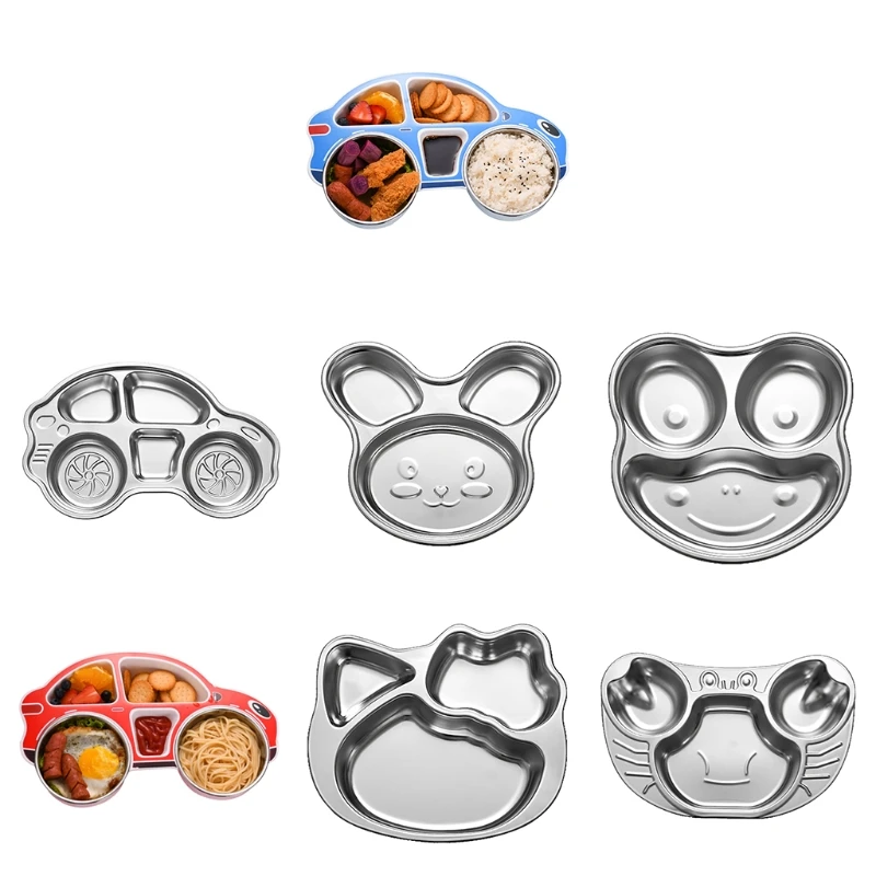 

Stainless Steel Children's Dinner Plate with Anti Scalding Fingerprint TOP ones