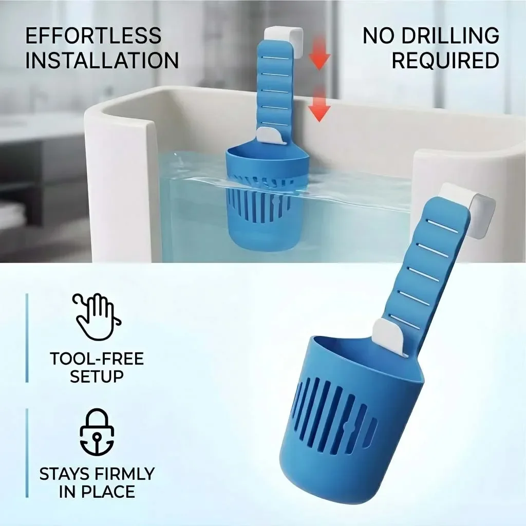 Silicone Toilet Tank Tablet Holder Versatile Toilet Bowl Hanging Cleaner and Deodorizer Hanger view 5