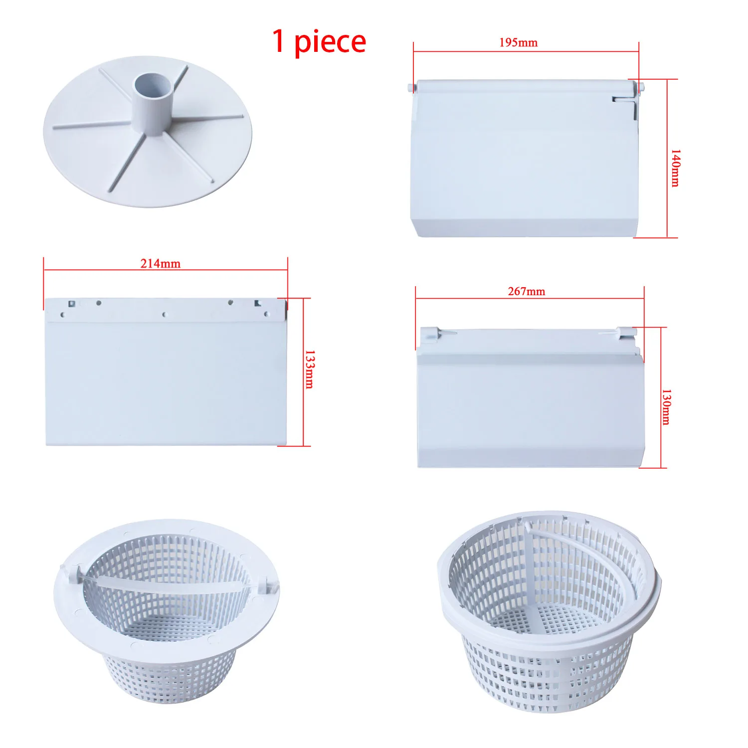 Universal Swimming Pool Skimmer Basket Vacuum Plate Adapter Pool Maintenance Replacement Accessories