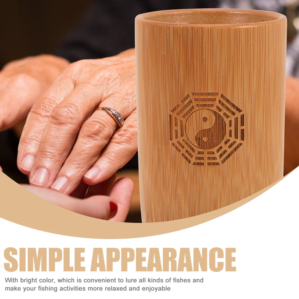 

Bamboo Tube Hexagram Tool Mini Bucket 6 Copper Coins Divination Fortune Telling Supplies I Ching Game Accessories Chinese Style
