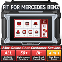 2025 ANCEL DS160 OBD2 Car Diagnostic Tool Bi-directional D-PF Regen 30+ Reset OBD 2 Automotive Scanner for Mercedes Benz