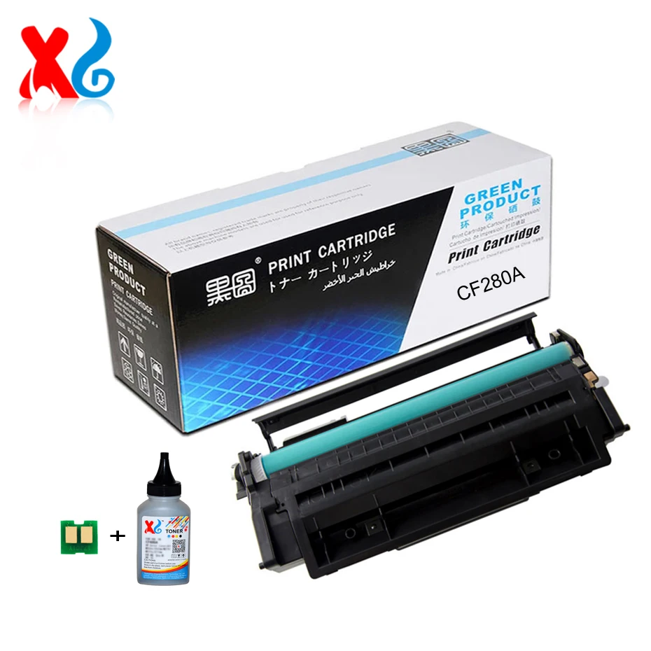 Compatible black CF280A Toner Cartridge For HP LaserJet Pro400 M401d 401dn M425dw M425dn 2.7K With Chip