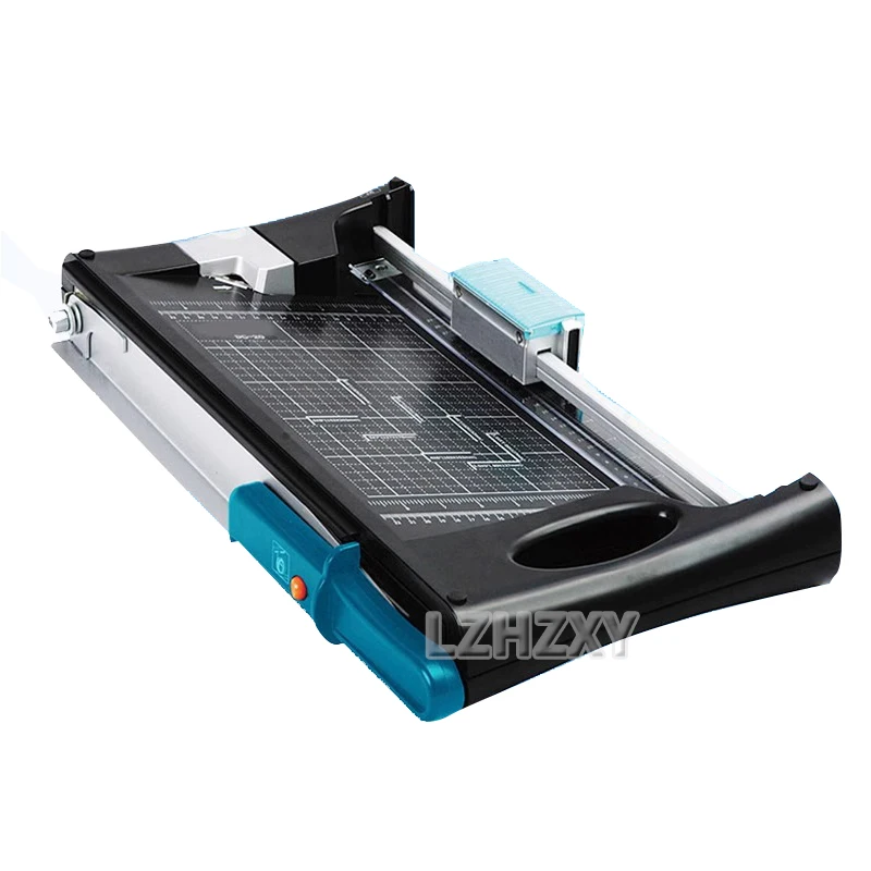 Mini Paper Trimmer Guillotine Cutter A4 Cut Length Desktop Paper Cutting Machine with Security Cutter Head Office Accessories