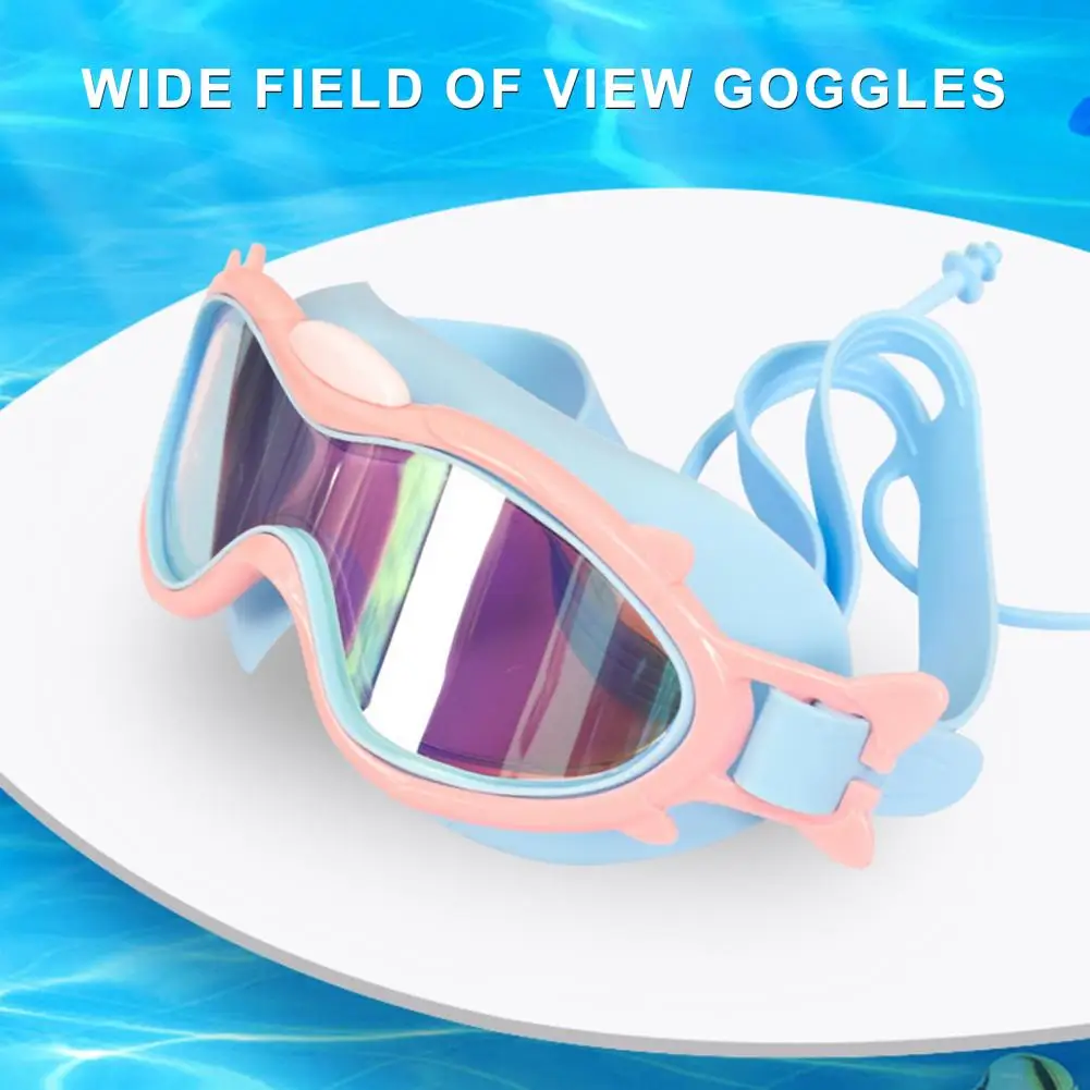 Óculos de natação profissionais para crianças, óculos antiembaçante à prova d'água para piscina, visão clara, óculos de natação para crianças de 6 a 14 anos