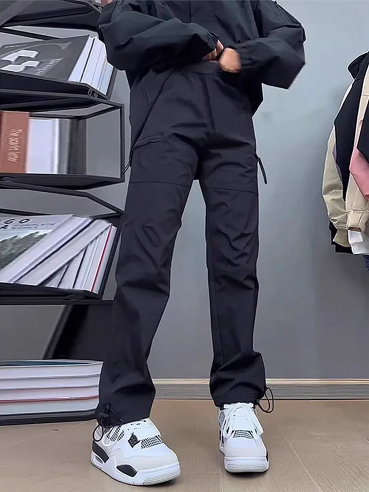 

Водонепроницаемые брюки-карго с флисовой подкладкой для мужчин, зимние уличные брюки для альпинизма, рабочие брюки с боковыми молниями, американские функциональные брюки