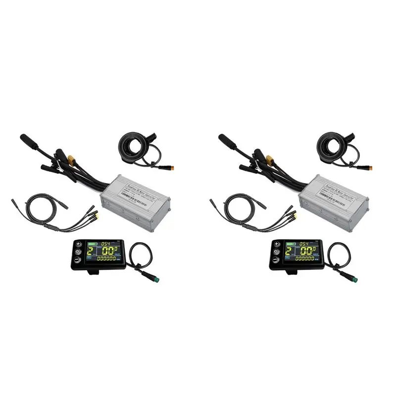CGDS-2X Three Mode Ebike Controller 17A 24V/36V/48V With S866 LCD Color Display Waterproof Connector 350W Motor