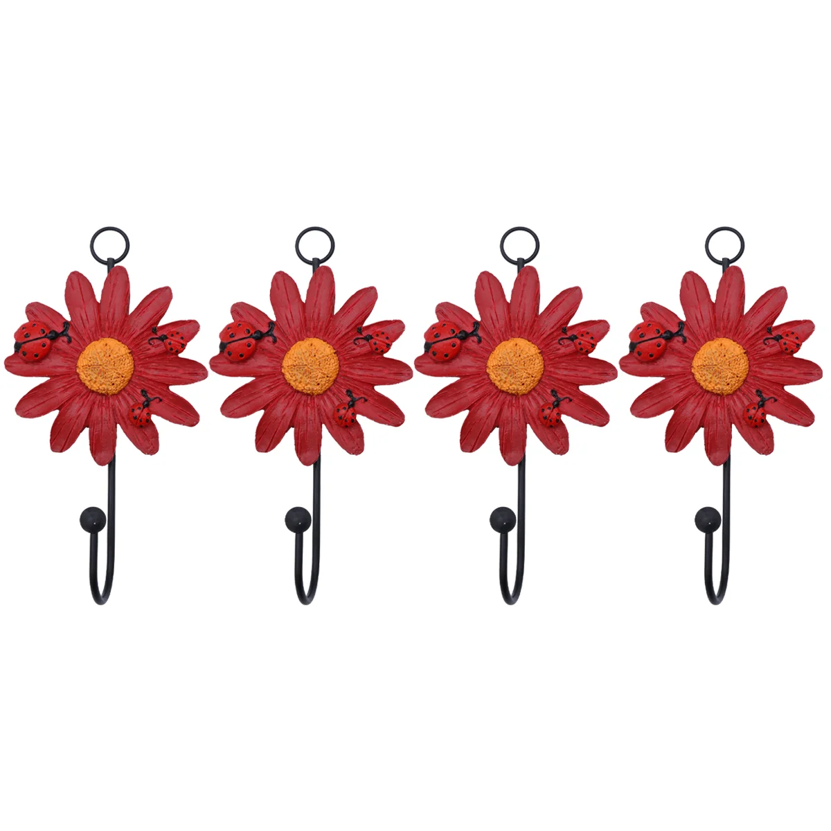 

Macrame Wall Hanging Shelf Vintage Home Decor Children's Room Resin Hooks Daisy