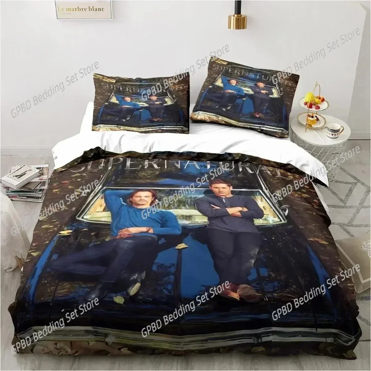 New Supernatural Logo Comfortable Duvet Quilt Cover Pillowcase Bedding Set Children Bedroom Decoration Home Textile