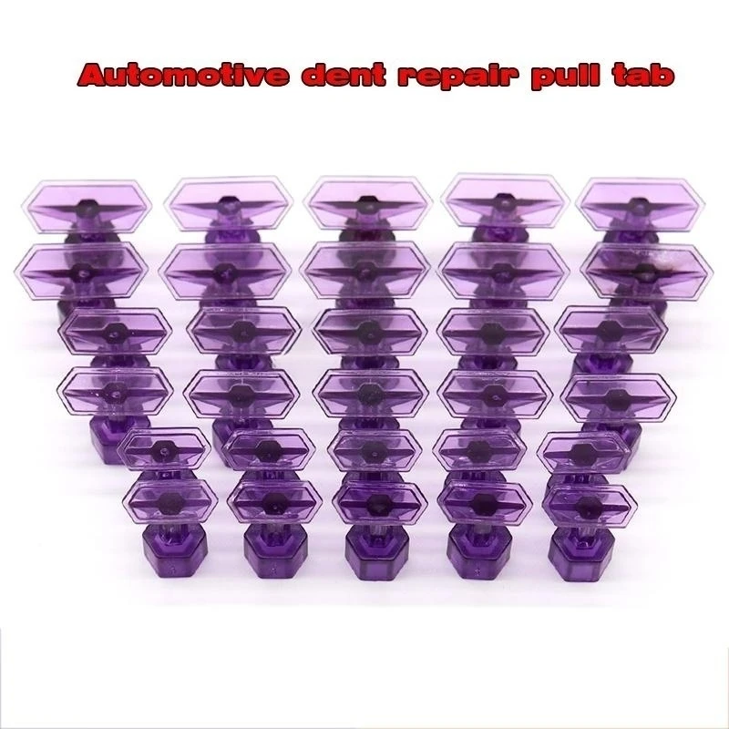 10pcs Glue Tabs Dent Removal Tools Dent Removal Tool Auto Paintless Dent Repair Glue Tabs Auto Maintenance Tools For Car Body