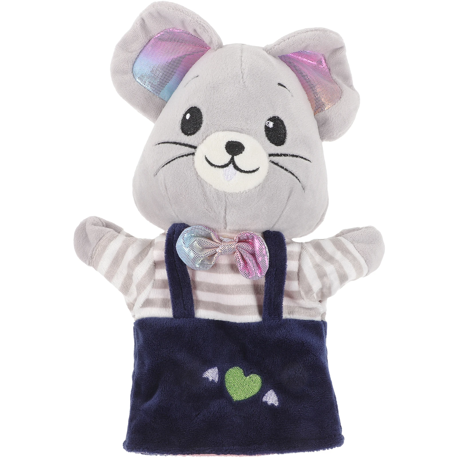 Marioneta de mano de animales, juguete educativo relleno para niños, marionetas, ratón, criaturas de dibujos animados interactivas para niños pequeños, juguetes para la escuela