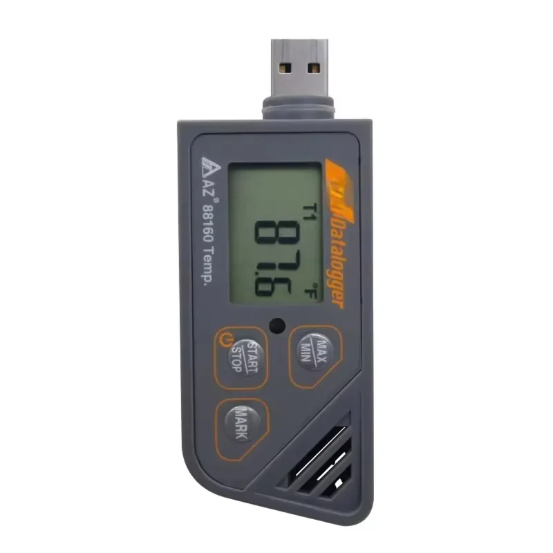WAP01 AZ88160 USB High Precision Real-Time Cold Chain Temperature Recorder ABS Warehouse Storage Instrument with Custom OEM