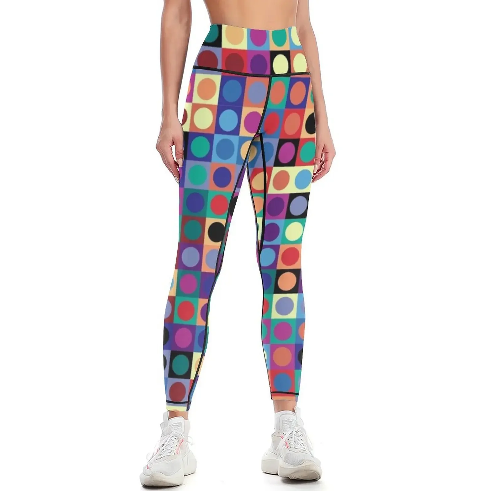 

Vasarely Inspired Leggings gym sportswear woman sports for sports tennis for Sports pants woman Womens Leggings