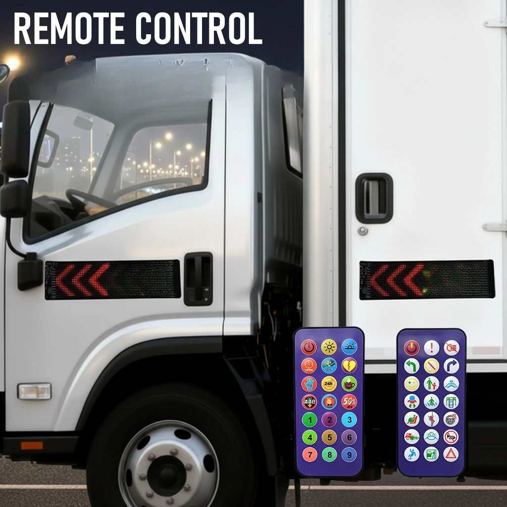 Intelligent Bluetooth Flexible Soft Screen Display LED Advertising Follow-up APP In-car Screen for Vehicle