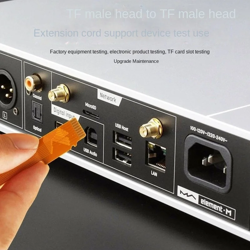 DT21 Micro-for SD TF to Memory Card FPC Extension Cable Male to Male SDXC Card Reader Extension Cable for Device Testing