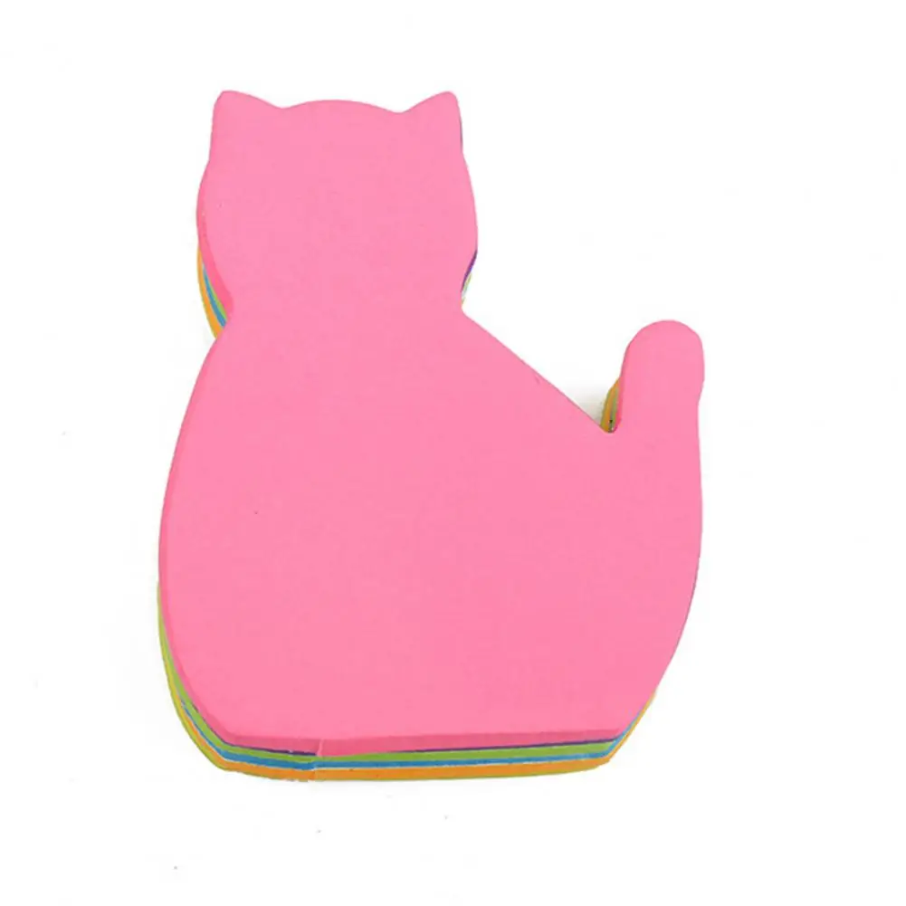 ملصق على شكل قطة ، 6 أو ، ملاحظات لاصقة ذات ذاتية اللصق قوية ، ألوان زاهية ، لعلامات دفتر الملاحظات