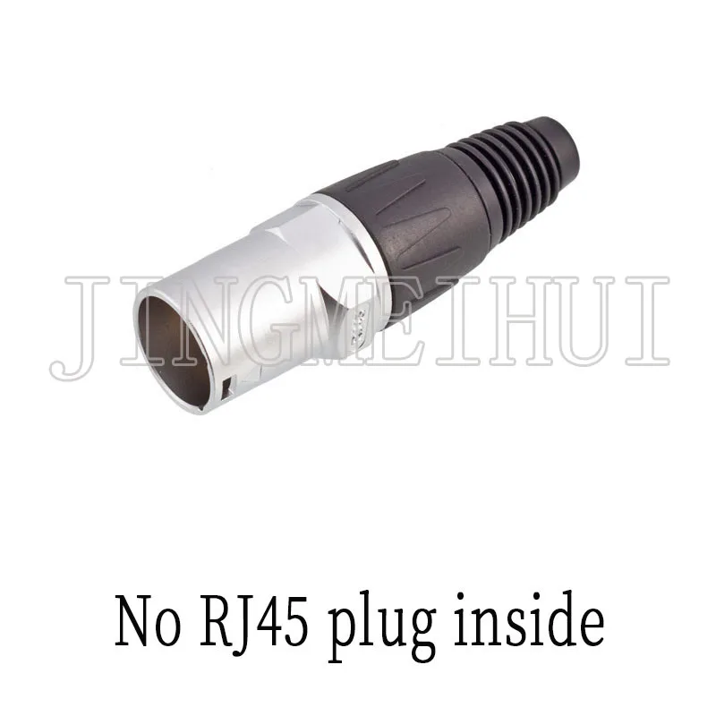 Plug-in RJ45 Square Flange Receptacle Chassis Mount Industrial RJ45 CAT5e 100 Gigabit Connector Plug-Pull PUSH