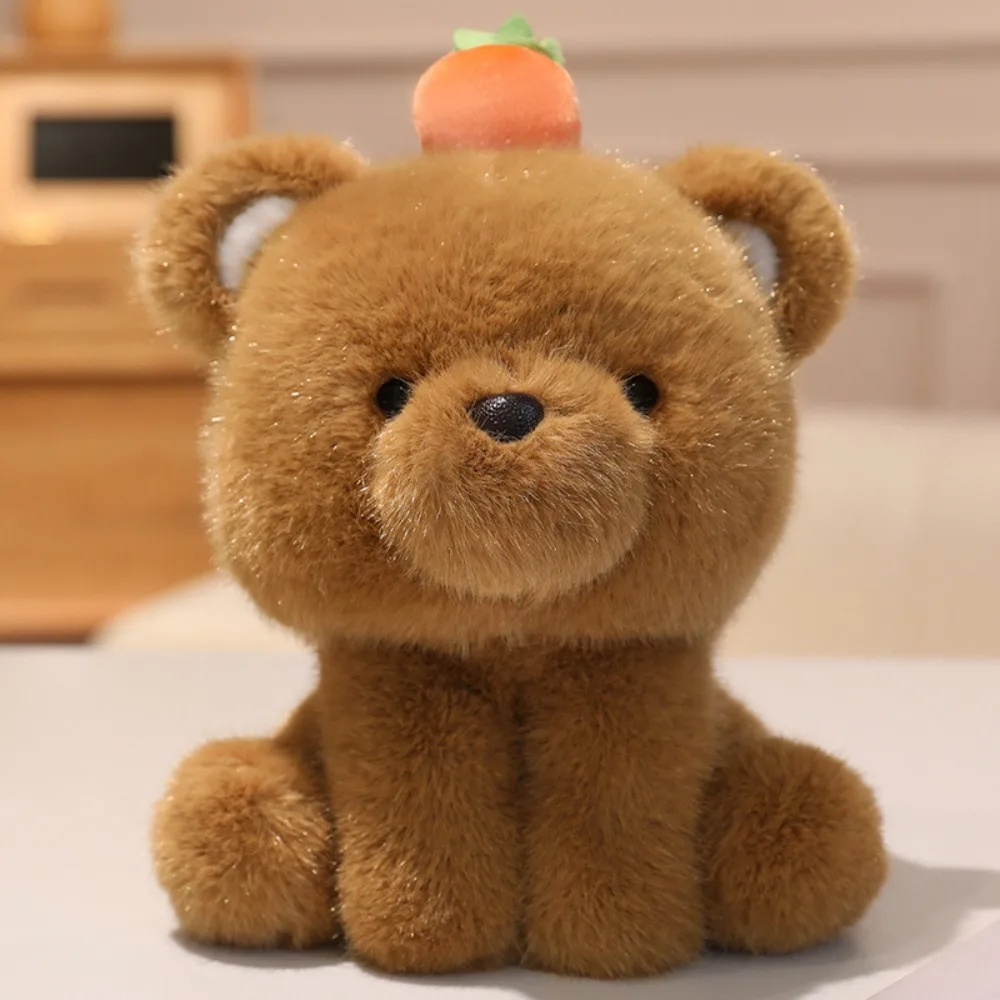 

ПП хлопок фрукты животное пушистый сидящий медведь слон мягкая коллекция животных мягкие успокаивающие объятия животных куклы день рождения