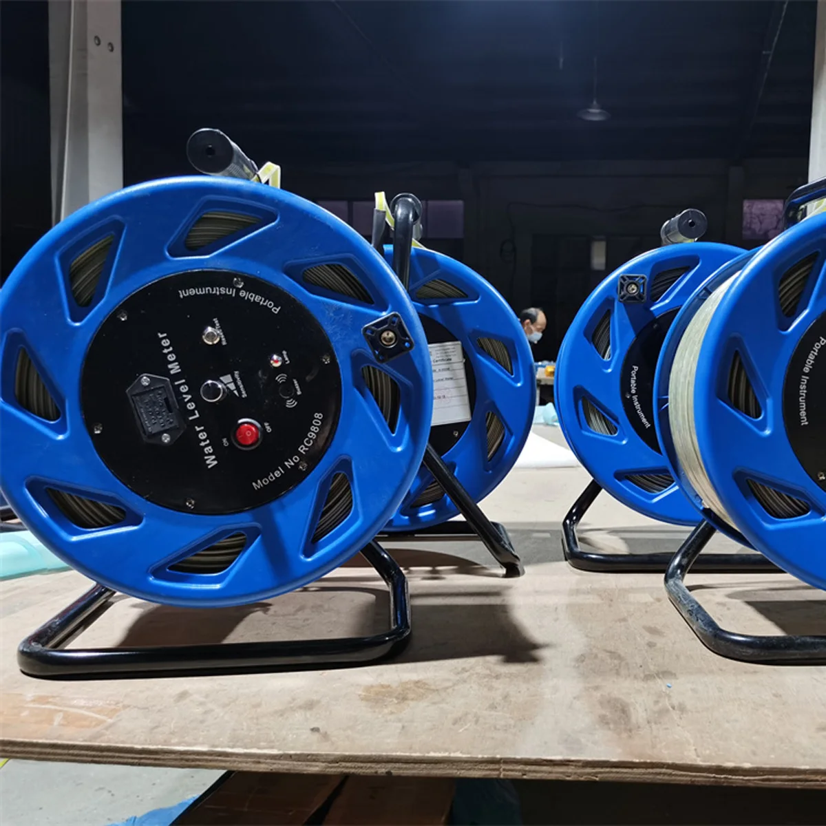 15m 30m Water Level Indicator ,Steel Ruler Tape with Probe Dipper /Water Level Meter