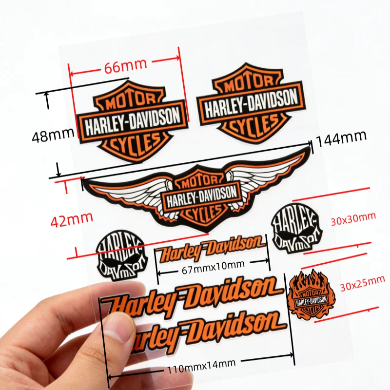 For Harley Davidson Electra Glide Ultra Classic Motorcycle stickers Motorcycle helmet Body 3D Decals decoration Stickers view 5