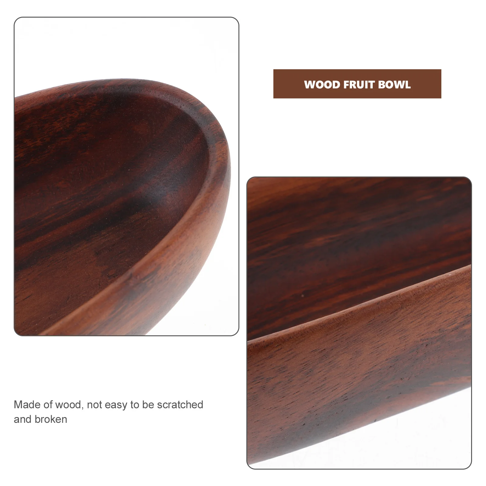 

Solid Wood Serving Tray Boat Shaped Natural Wooden Fruit Plate For Snacks Salad Bread Coffee Table Decor Rustic Wood Bowl