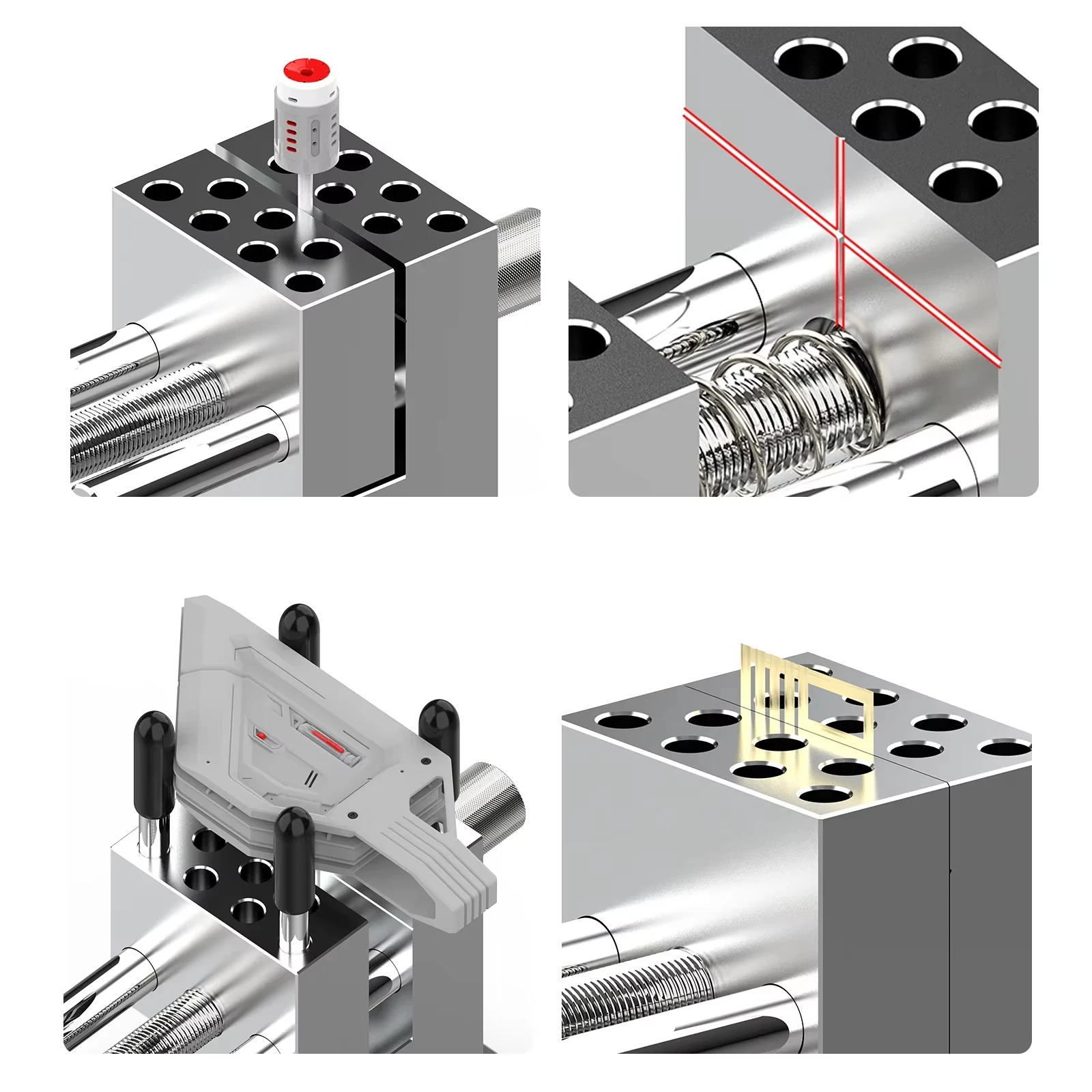 MAZHA T0011 2-in-1 Präzisions-Handspannzwinge, teilbares Bastelwerkzeug, tragbare Klemme für DIY-Modellbau, Malerei und Kunst – Detail 4